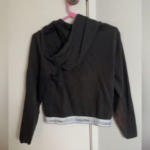 Calvin Klein Black half Sweatshirt full zip